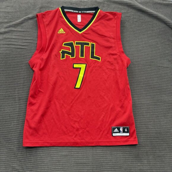 Adidas Ersan IIyasova Atlanta Hawks #7 Jersey Men XL Red Polyester NBA. - Picture 1 of 9